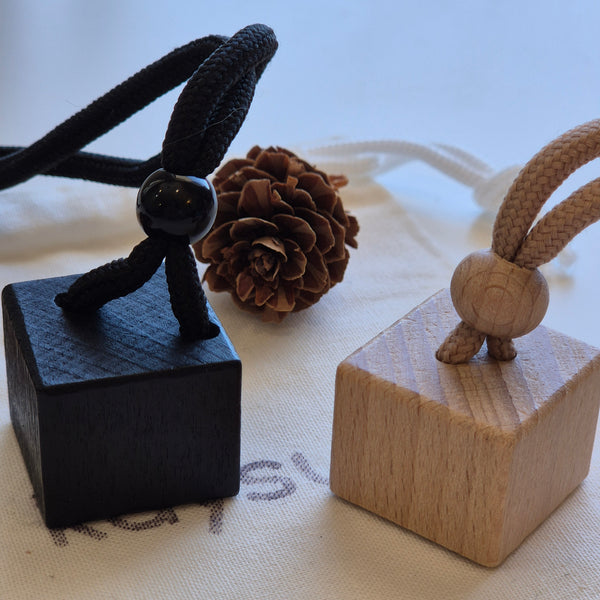 Hanging Wooden Diffuser Cap Set (Natural & Black)