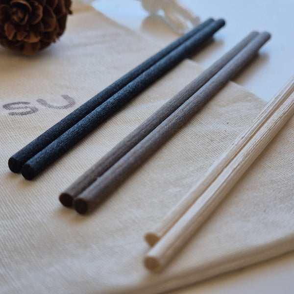 Natural Diffuser Sticks Refill Set (3 Colours | 6pcs)
