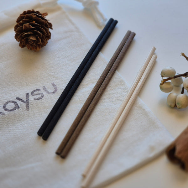 Natural Diffuser Sticks Refill Set (3 Colours | 6pcs)